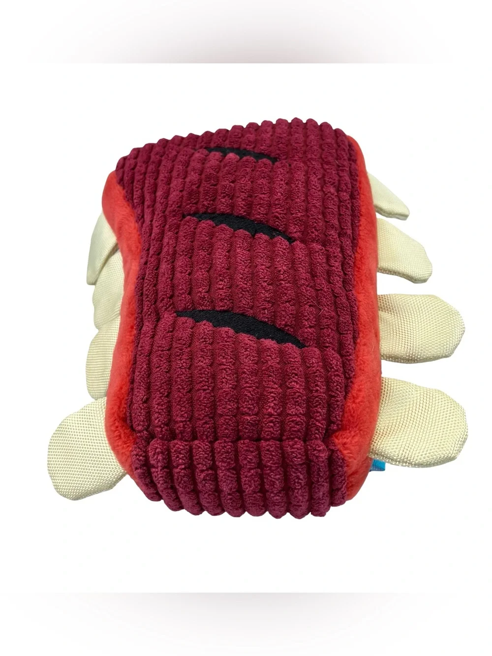 Bark Box Spare Ribs Dog Toy Plush Pibble Dribbles Double Bib Ribbles M/L Steak S
